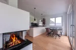 Wohnzimmer mit Küche