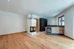 Wohnzimmer mit Küche
